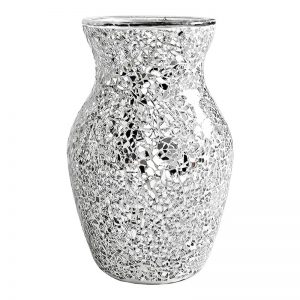 Silver Glass Vase