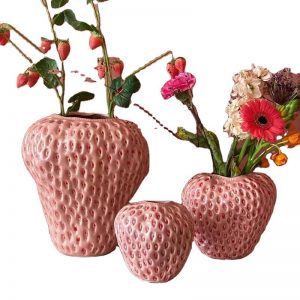 Ceramic Strawberry Vase