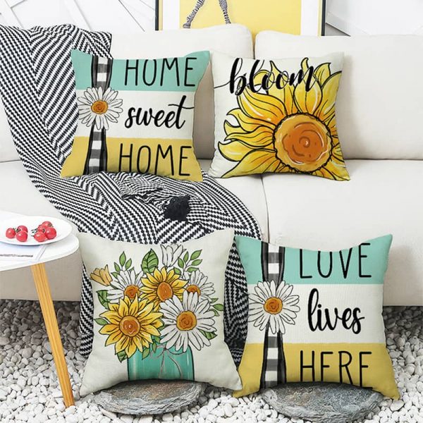 Daisy Throw Pillow Covers