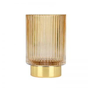 Ribbed Glass Vase