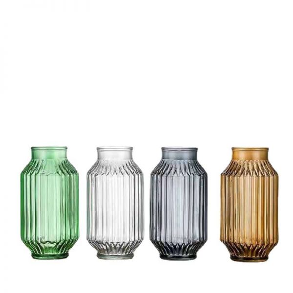 Embossed Glass Vase