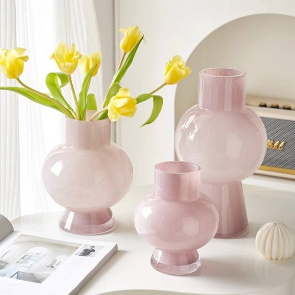 Cream Style Glass Vase