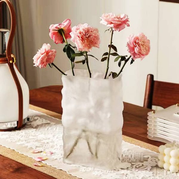 Frosted Glass Vase