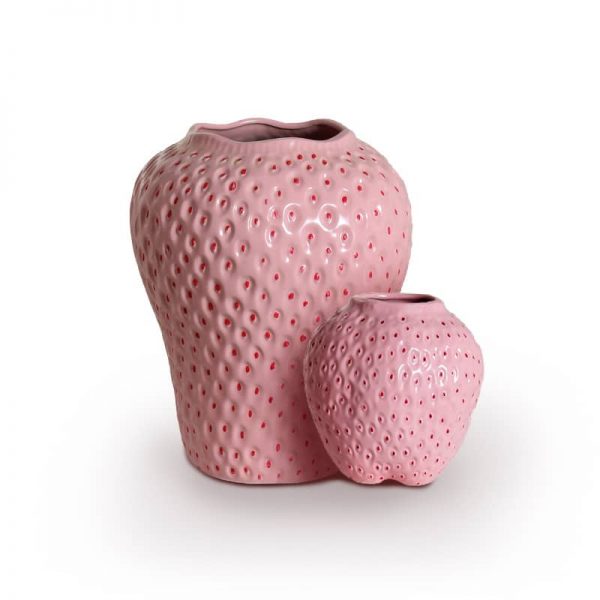 Strawberry Ceramic Vase