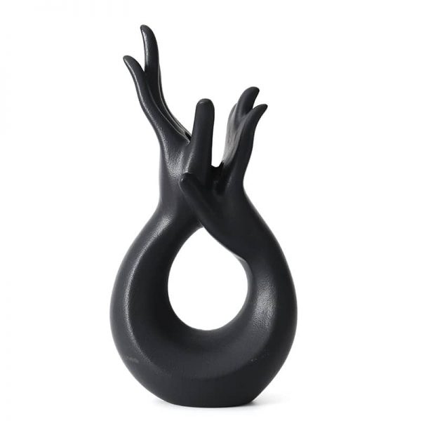 Hand Shape Ceramic Vase