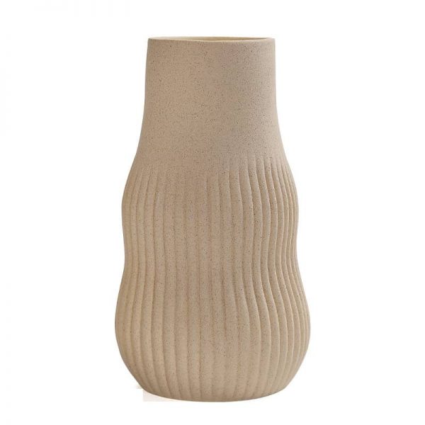 Striped Ceramic Vase