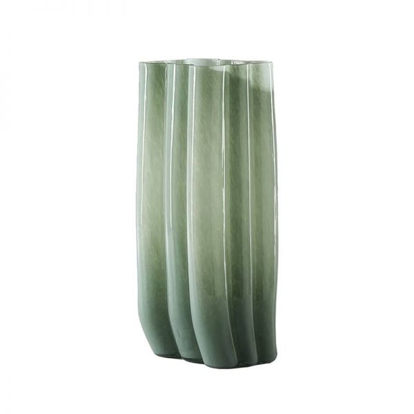 Milky Green Glass Vase